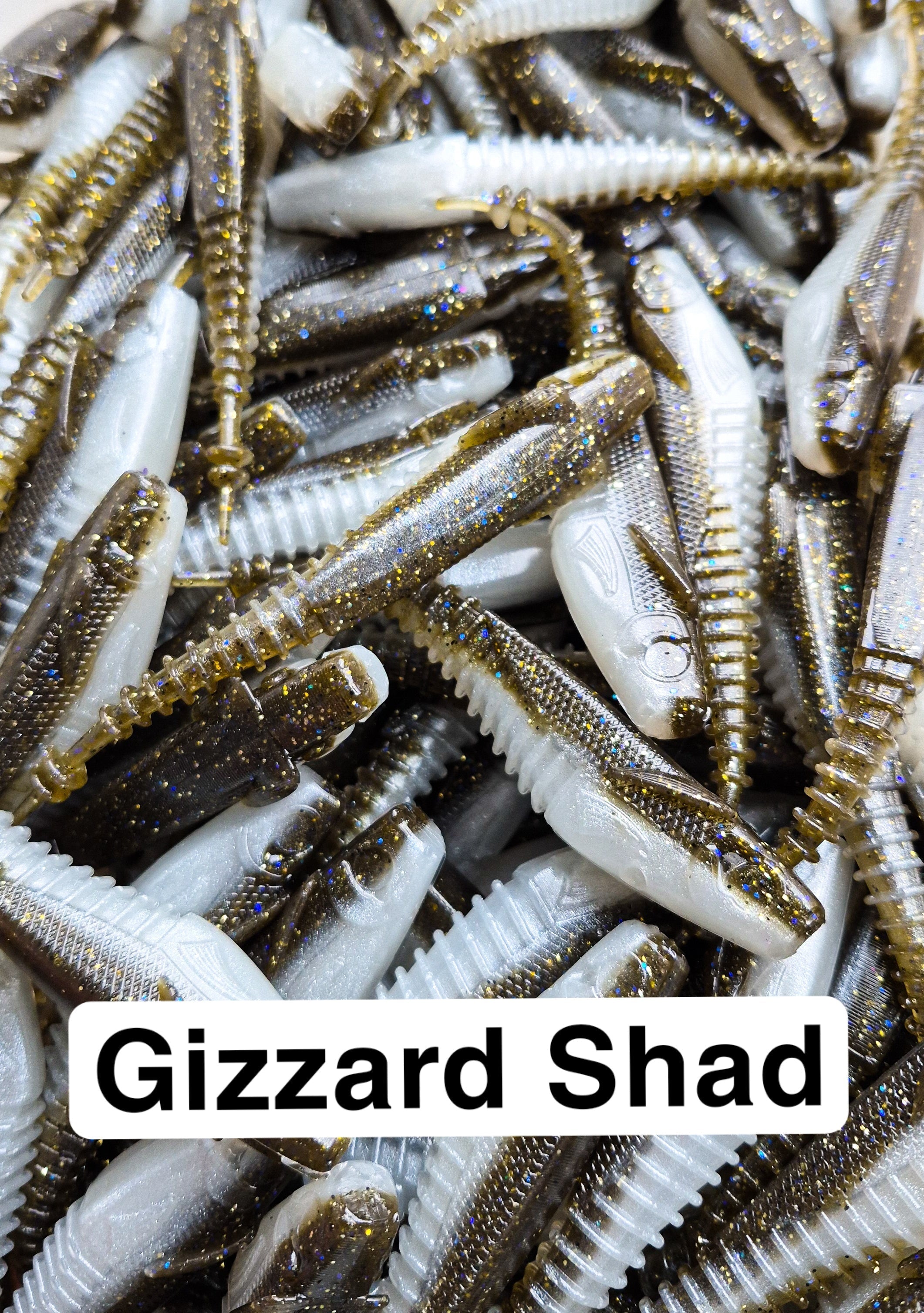 Shakin' Shad, 3.75" Paddletail Swimbait, and 5.25 Jointed Jerkbait