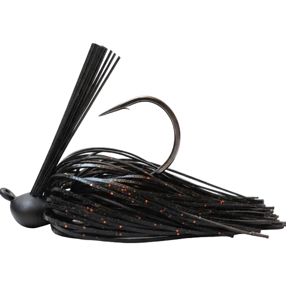 mr stumpy hand made fishing lure black with orange specks