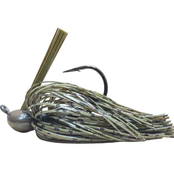 mr stumpy green and black handmade fishing lure